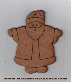 Silueta en DM - NVD017 Papa Noel brazos abiertos