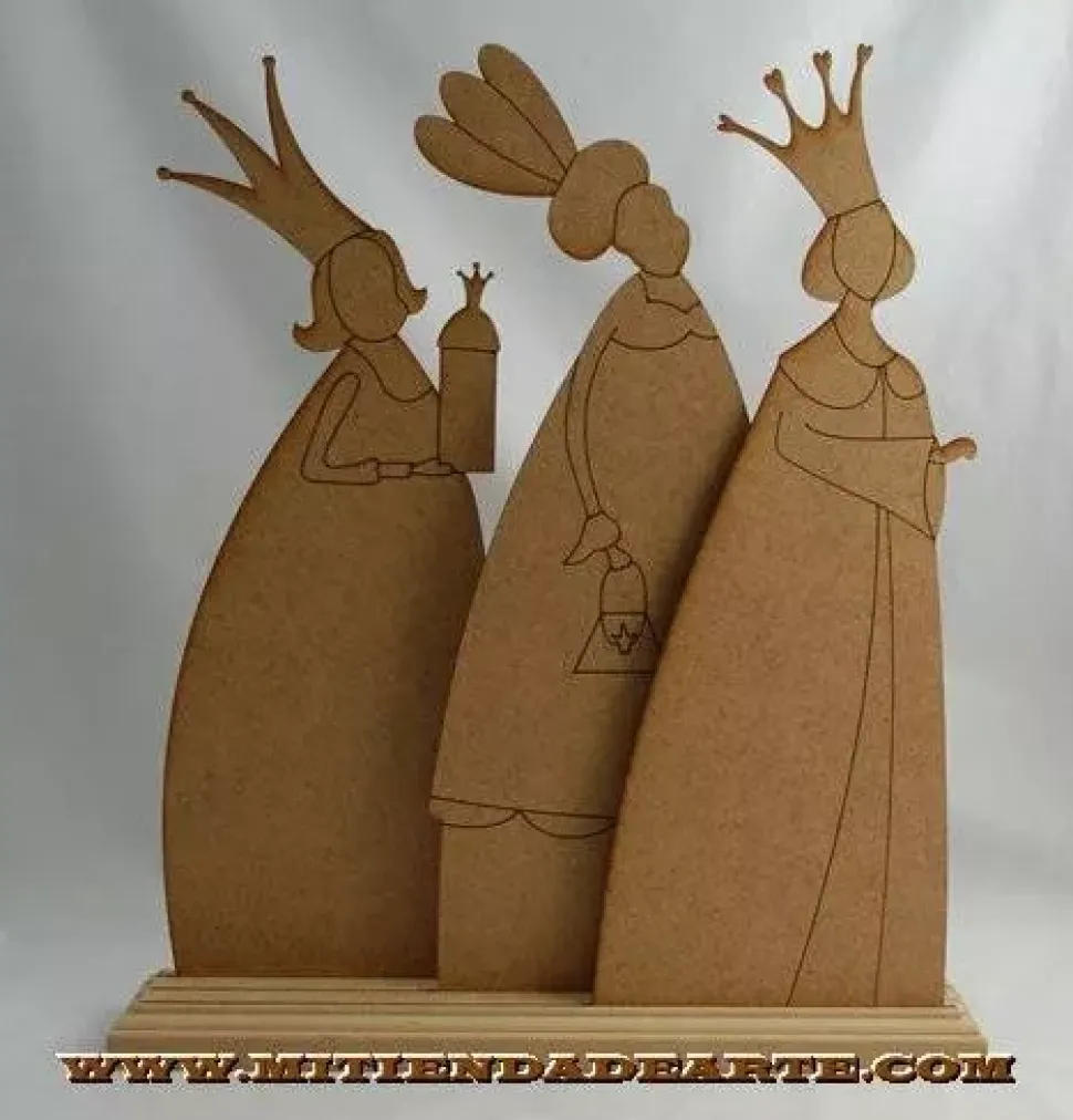 Silueta en DM - NVD010 Juego 3 reinas Magas