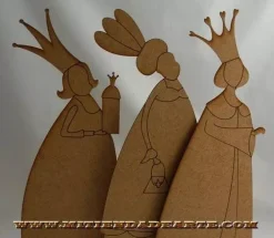 Silueta en DM - NVD010 Juego 3 reinas Magas