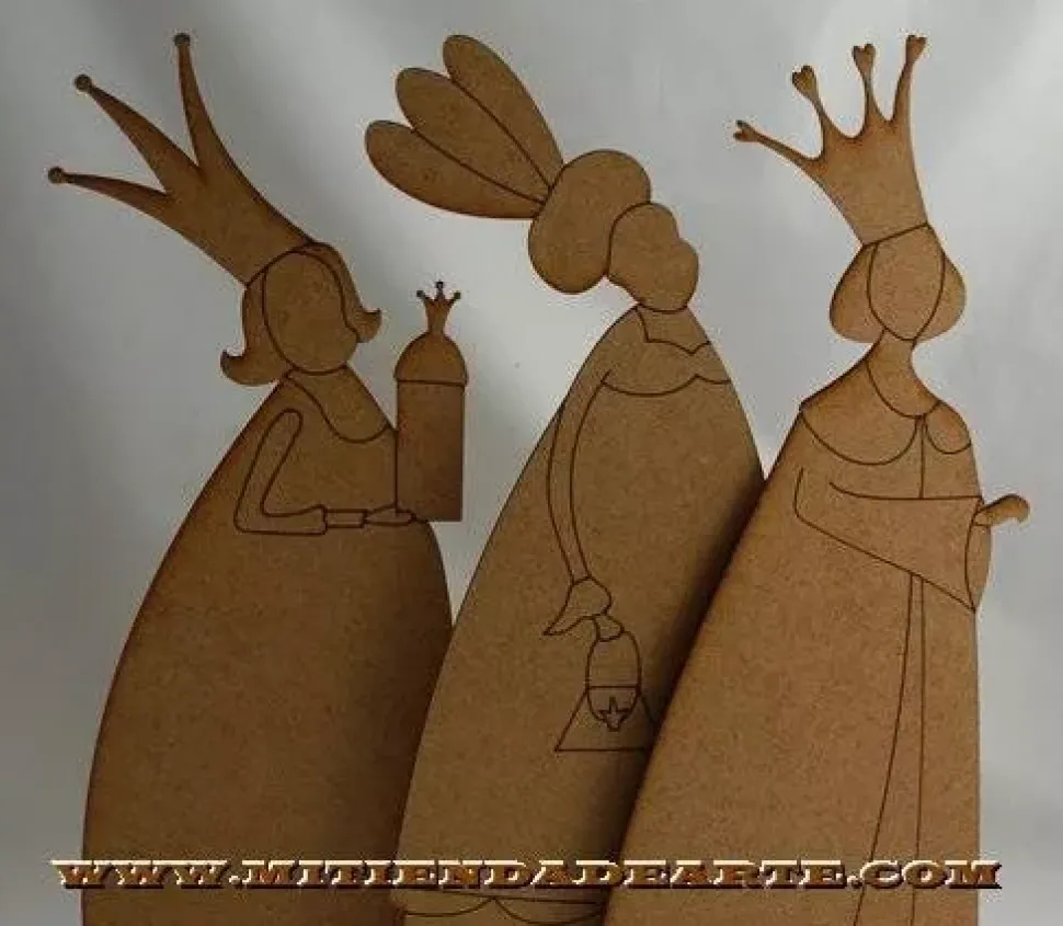 Silueta en DM - NVD010 Juego 3 reinas Magas