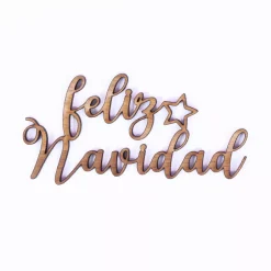 Silueta en DM Feliz Navidad con estrella