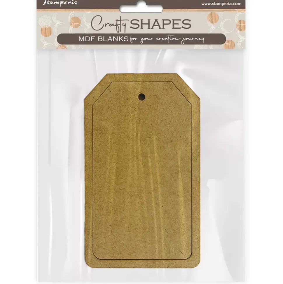 Silueta MDF Crafty Shapes Etiqueta rectangular All You Need For Christmas Stamperia