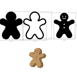 Silueta MDF Crafty Shapes Gingerbread Romantic Candy Christmas Stamperia