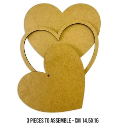 Silueta MDF Crafty Shapes Corazón All You Need For Christmas Stamperia