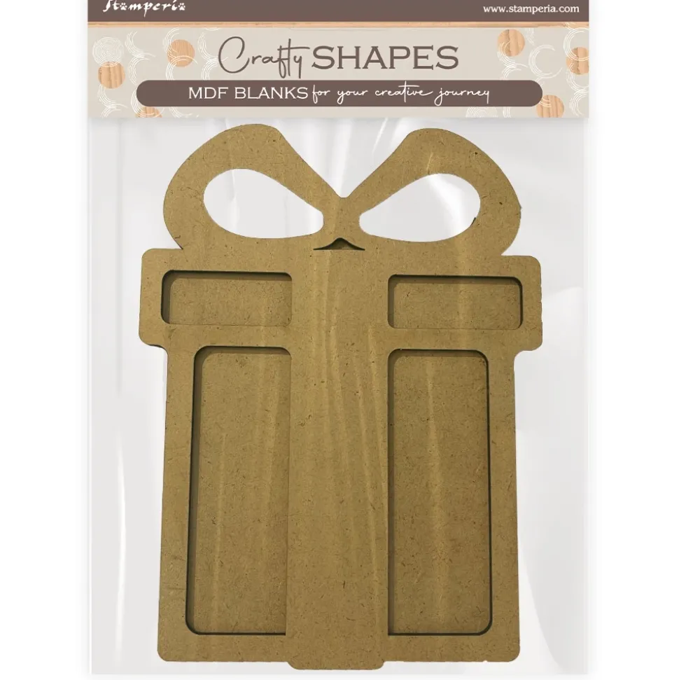 Silueta MDF Crafty Shapes Regalo Romantic Candy Christmas Stamperia