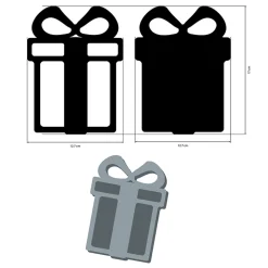 Silueta MDF Crafty Shapes Regalo Romantic Candy Christmas Stamperia