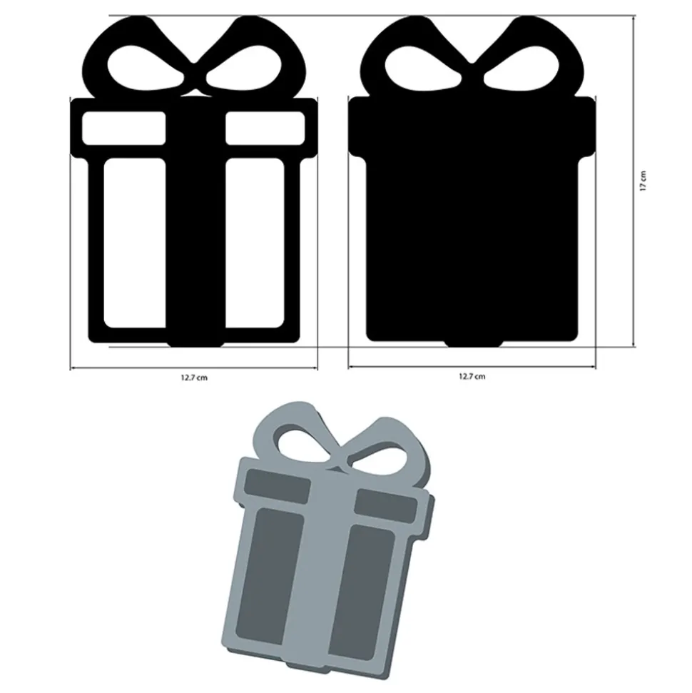 Silueta MDF Crafty Shapes Regalo Romantic Candy Christmas Stamperia