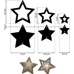 Silueta MDF Crafty Shapes Estrellas The Owl's House Stamperia