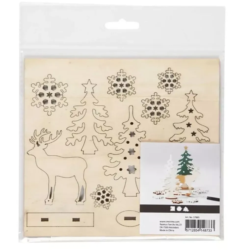 Siluetas de Madera Bosque con Ciervos Creativ Company