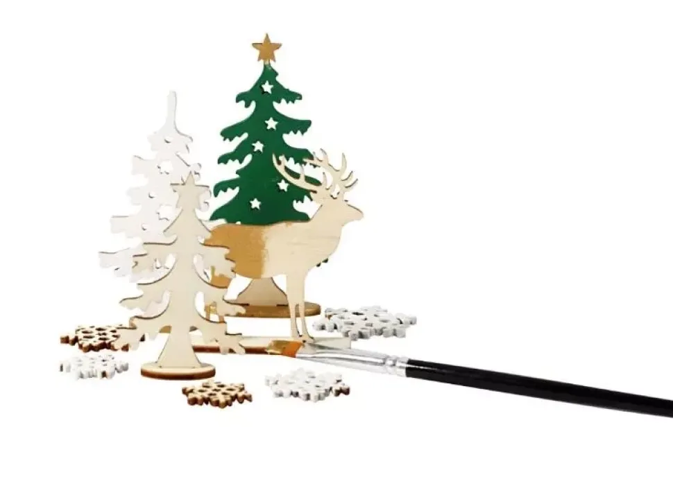 Siluetas de Madera Bosque con Ciervos Creativ Company