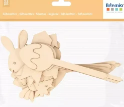 Siluetas de Madera Para Plantas Les Poulettes Artemio