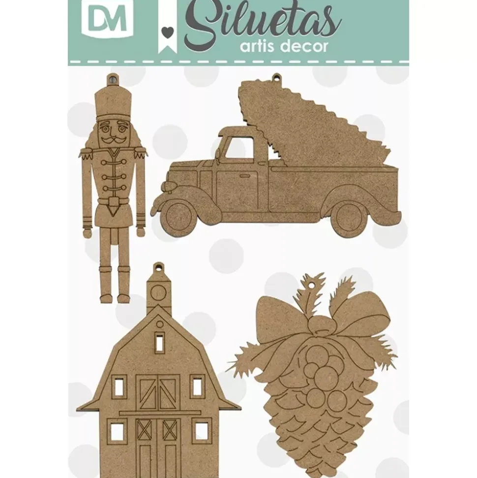 Siluetas de Navidad Para Colgar Artis Decor