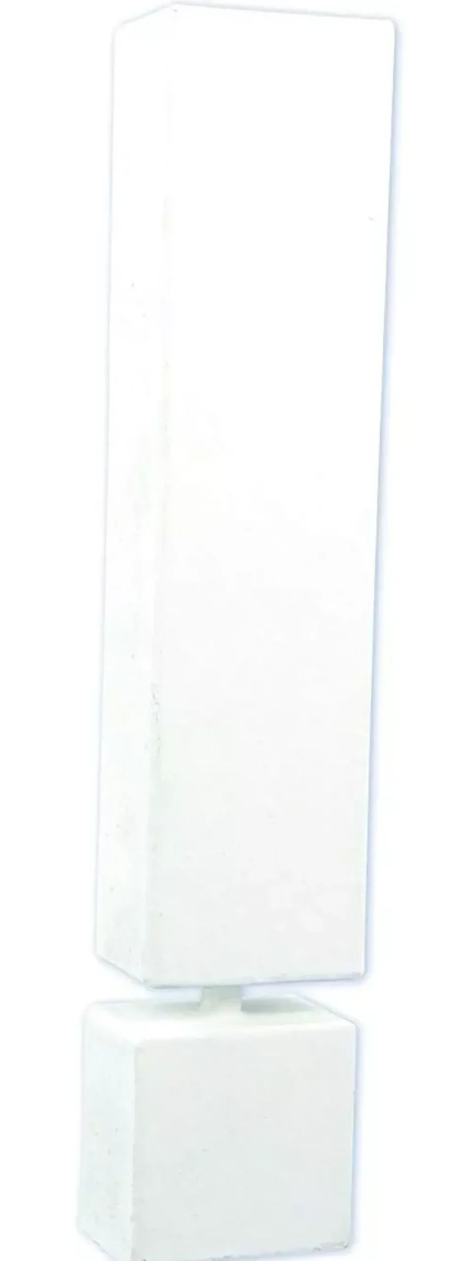 Símbolo Exclamación de cartón endurecido blanco