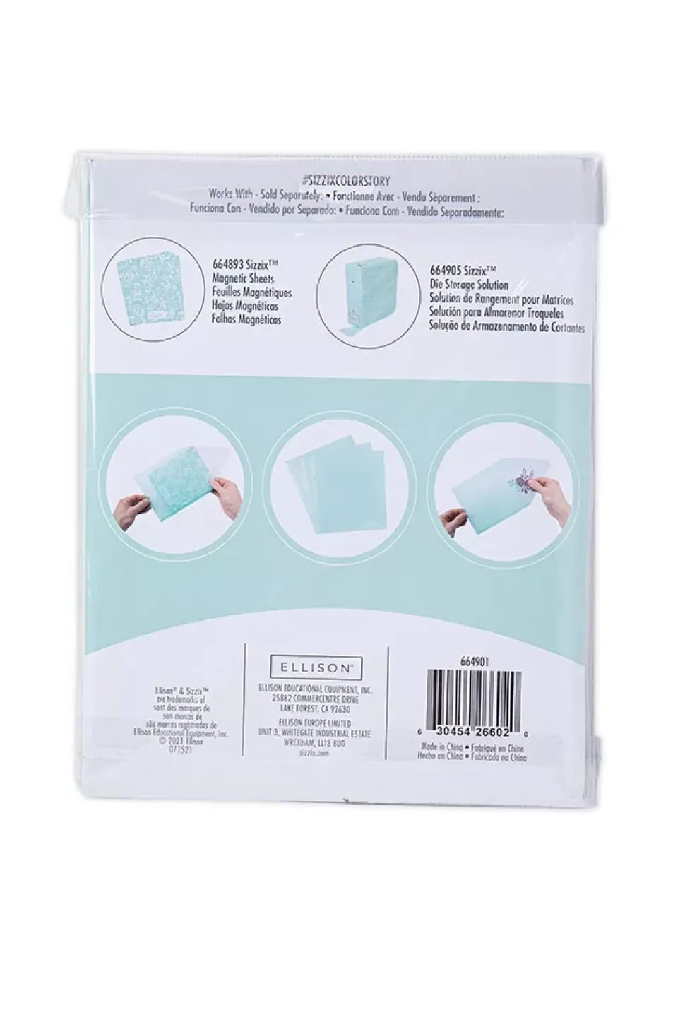 Sobres de Plástico Para Sellos y Troqueles Mint Julep Sizzix