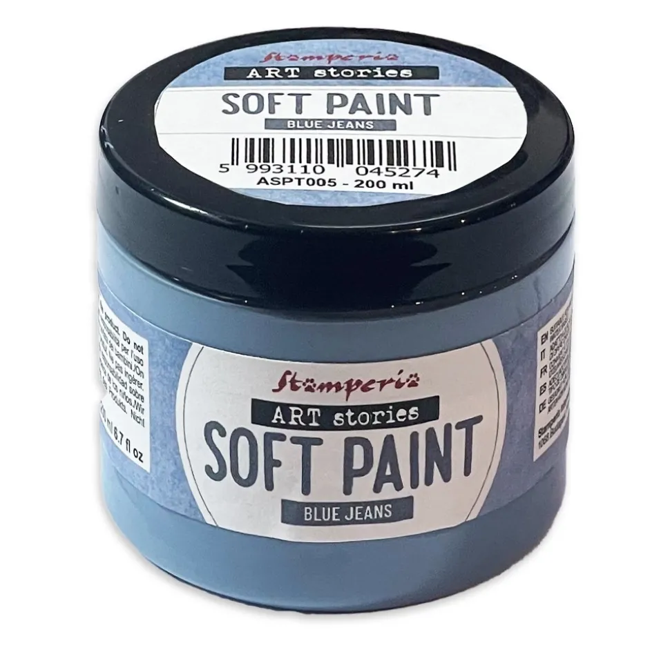 Soft Paint Blue Jeans Art Stories Stamperia 200ml