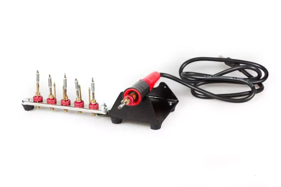 Soporte para puntas y mango de pirógrafo