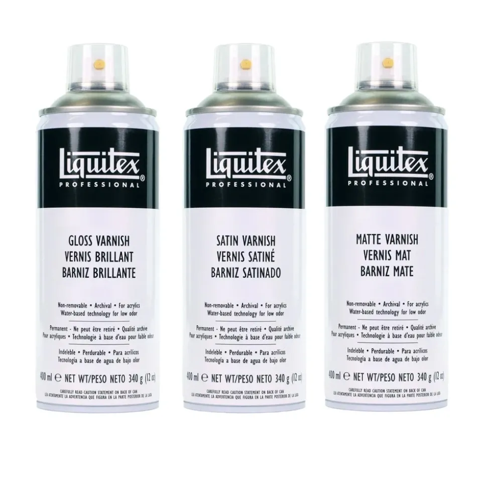 Spray aerosol barniz acrílico profesional Liquitex 400ml