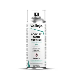 Spray aerosol barniz acrílico 532 Satinado Vallejo Hobby Paint 400ml