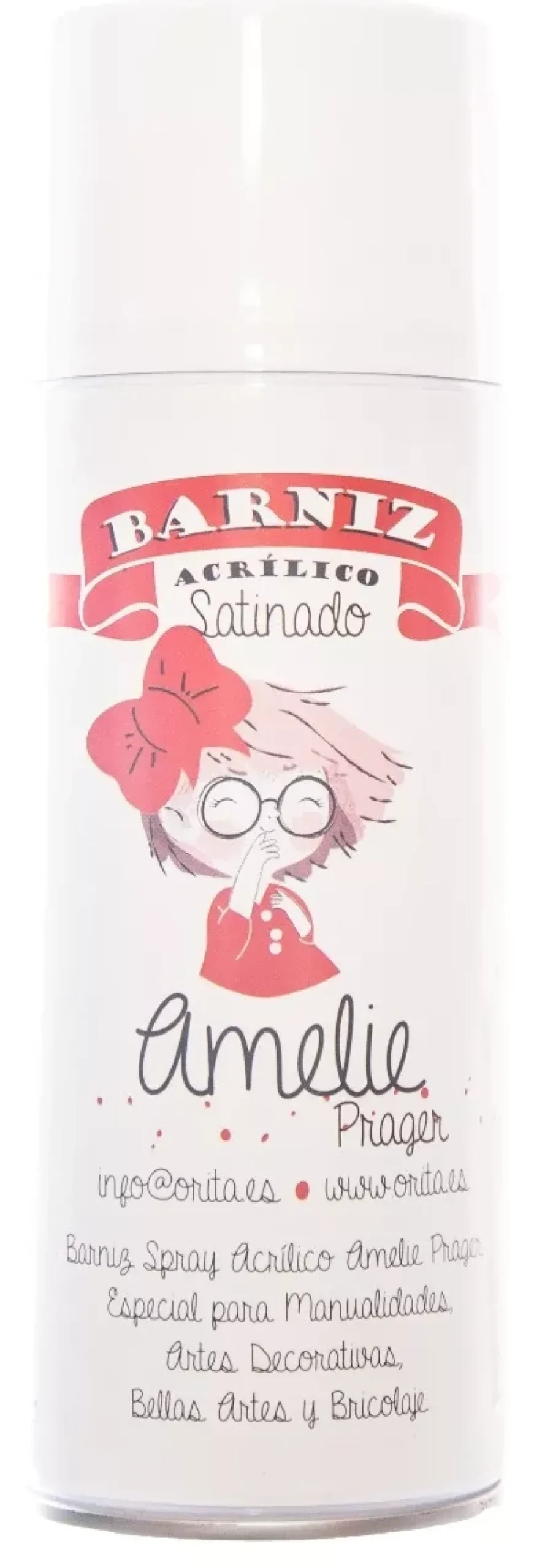 Spray Aerosol Barniz acrílico Satinado Amelie Prager