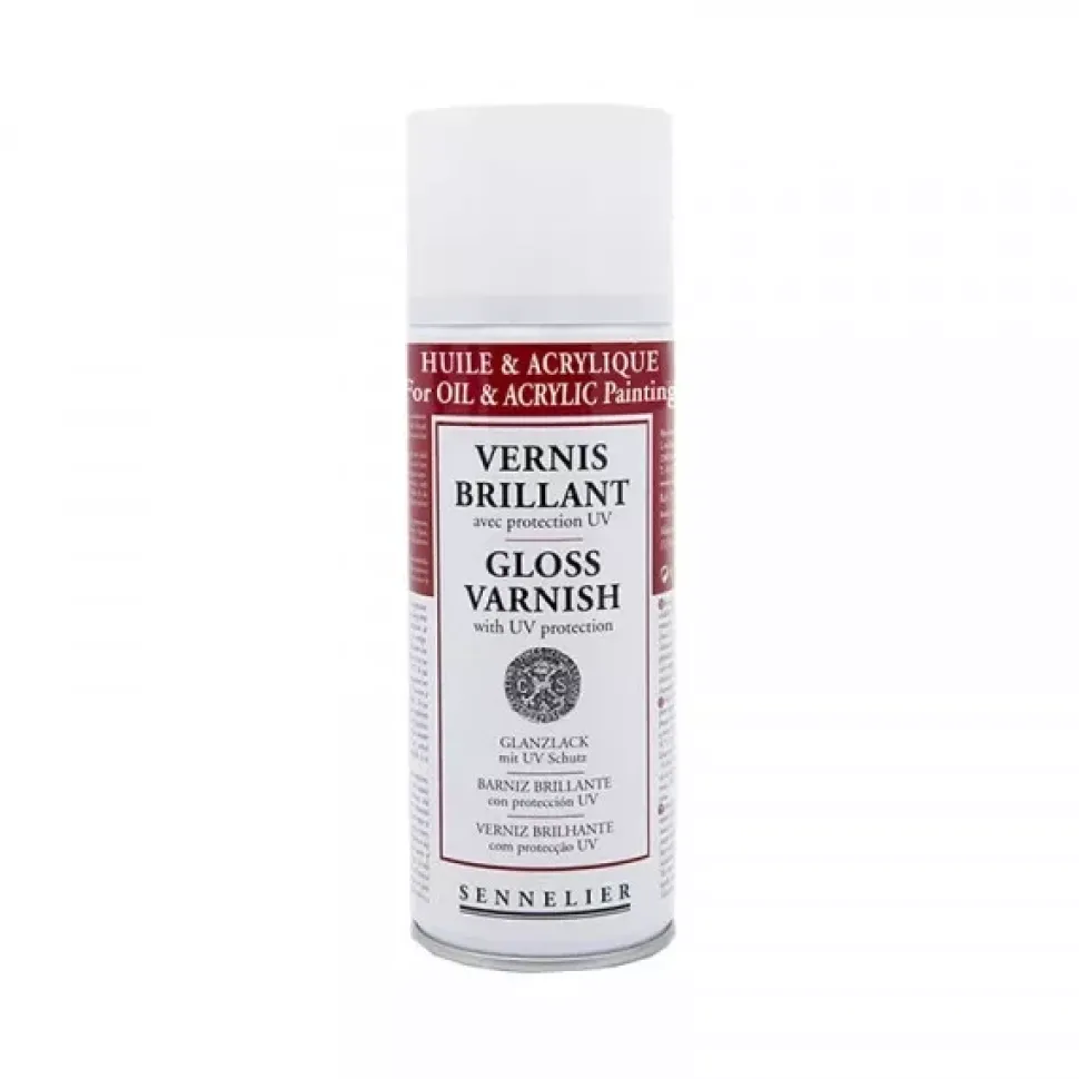 Spray Aerosol Barniz brillante con protección UV Sennelier 400ml