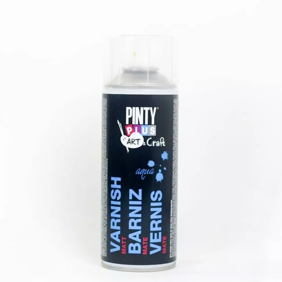 Spray Aerosol Barniz mate al agua Pinty Plus