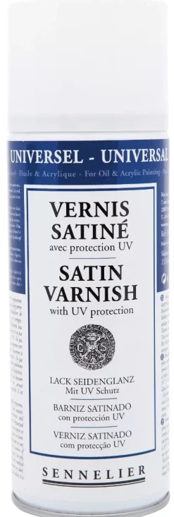 Spray Aerosol Barniz Satinado Con Protección UV Sennelier 400ml