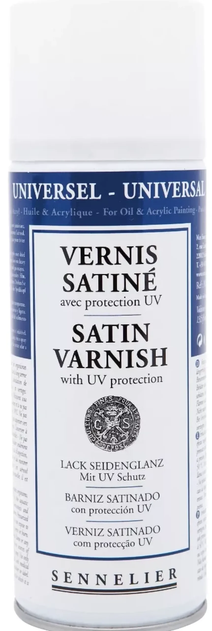 Spray Aerosol Barniz Satinado Con Protección UV Sennelier 400ml
