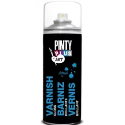Spray Aerosol Barniz satinado al agua Pinty Plus