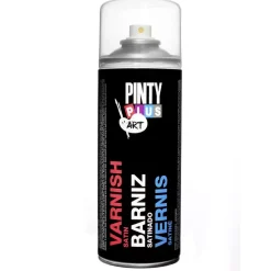 Spray Aerosol Barniz satinado para manualidades Pinty Plus