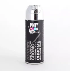 Spray Aerosol Pintura efecto cromo Plata Pintyplus