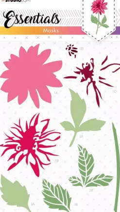 Stencil Dahlia Essentials Studio Light 15x21cm