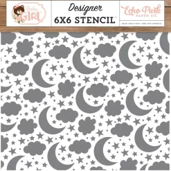 Stencil Good Night Baby Baby Girl Echo Park