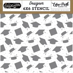 Stencil Graduation Day Graduation Echo Park 15x15cm