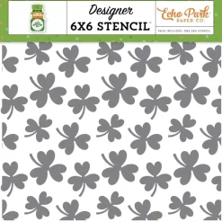 Stencil Lucky Day Shamrock Happy St. Patrick's Day Echo Park