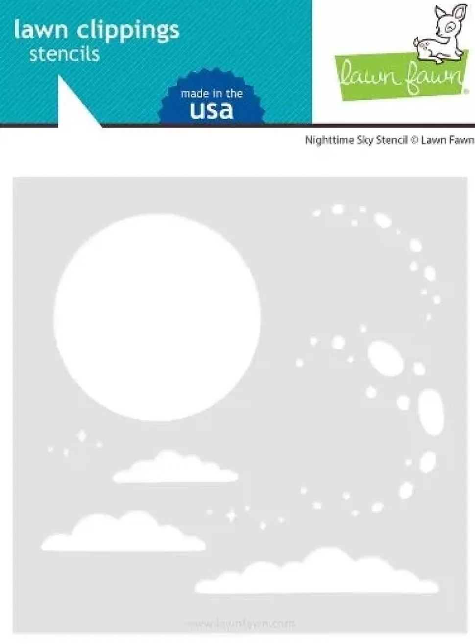 Stencil Nighttime Sky Lawn Fawn