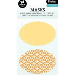 Stencil Oval Shape Essentials Studio Light 10x15cm