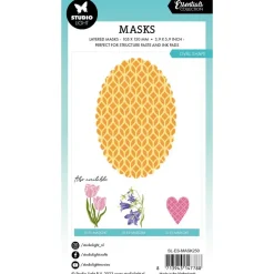 Stencil Oval Shape Essentials Studio Light 10x15cm