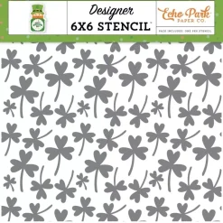 Stencil Shamrock And Roll Happy St. Patrick's Day Echo Park