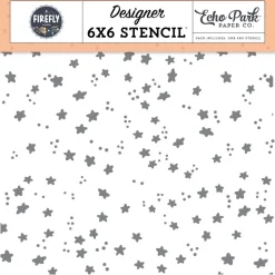 Stencil Shine Better Stars Firefly Echo Park 15x15cm