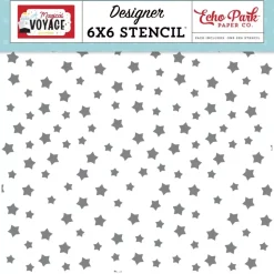 Stencil Starry Adventure A Magical Voyage Echo Park 15x15cm