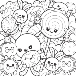 Super Cute! Coloring Book