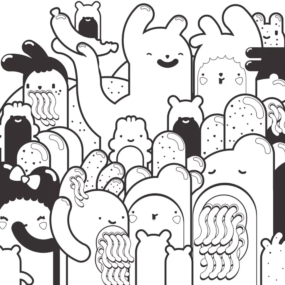 Super Cute! Coloring Book