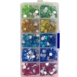 SUPER OFERTA **40%** Cajita Transparente de Lentejuelas Craft Sensations