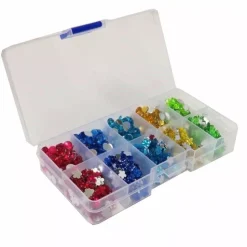 SUPER OFERTA **40%** Cajita Transparente de Lentejuelas Craft Sensations