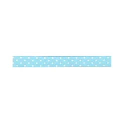 SUPER OFERTA **40%** Cinta grosgrain azul con lunares AC