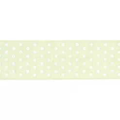 SUPER OFERTA **40%** Cinta grosgrain verde lima con lunares AC