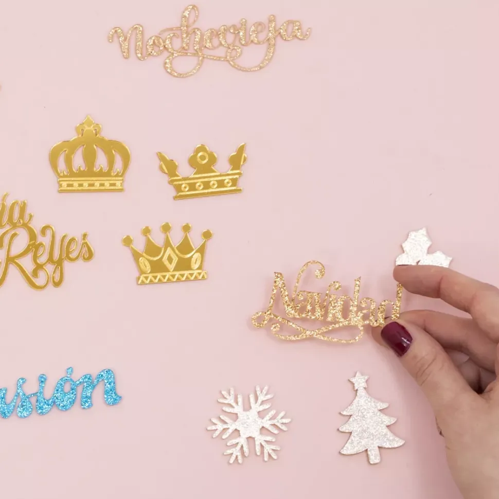 SUPER OFERTA **60%** Die-Cut de Metacrilato Nochevieja Craftelier