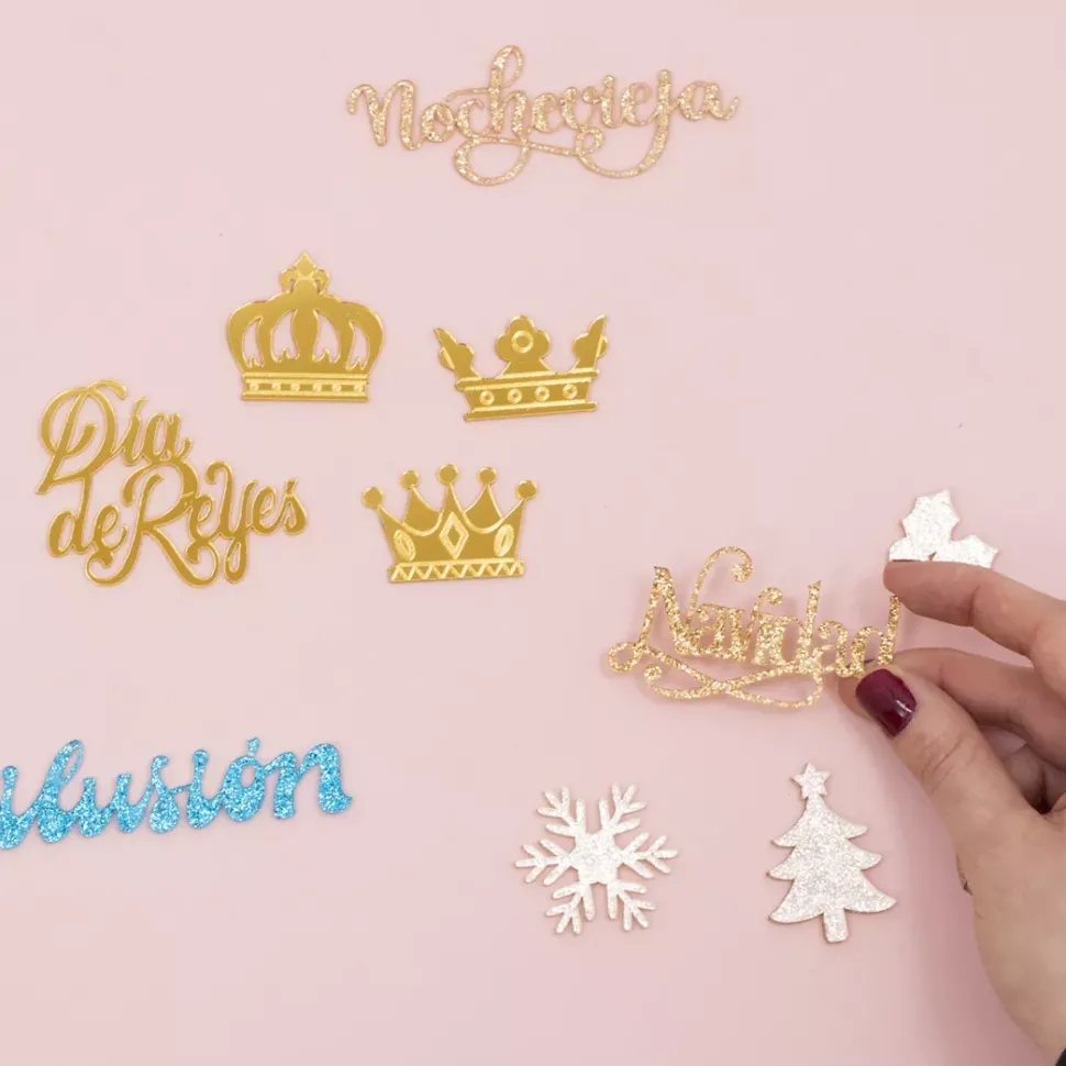 SUPER OFERTA **60%** Die-Cut de Metacrilato Diario de Navidad Craftelier