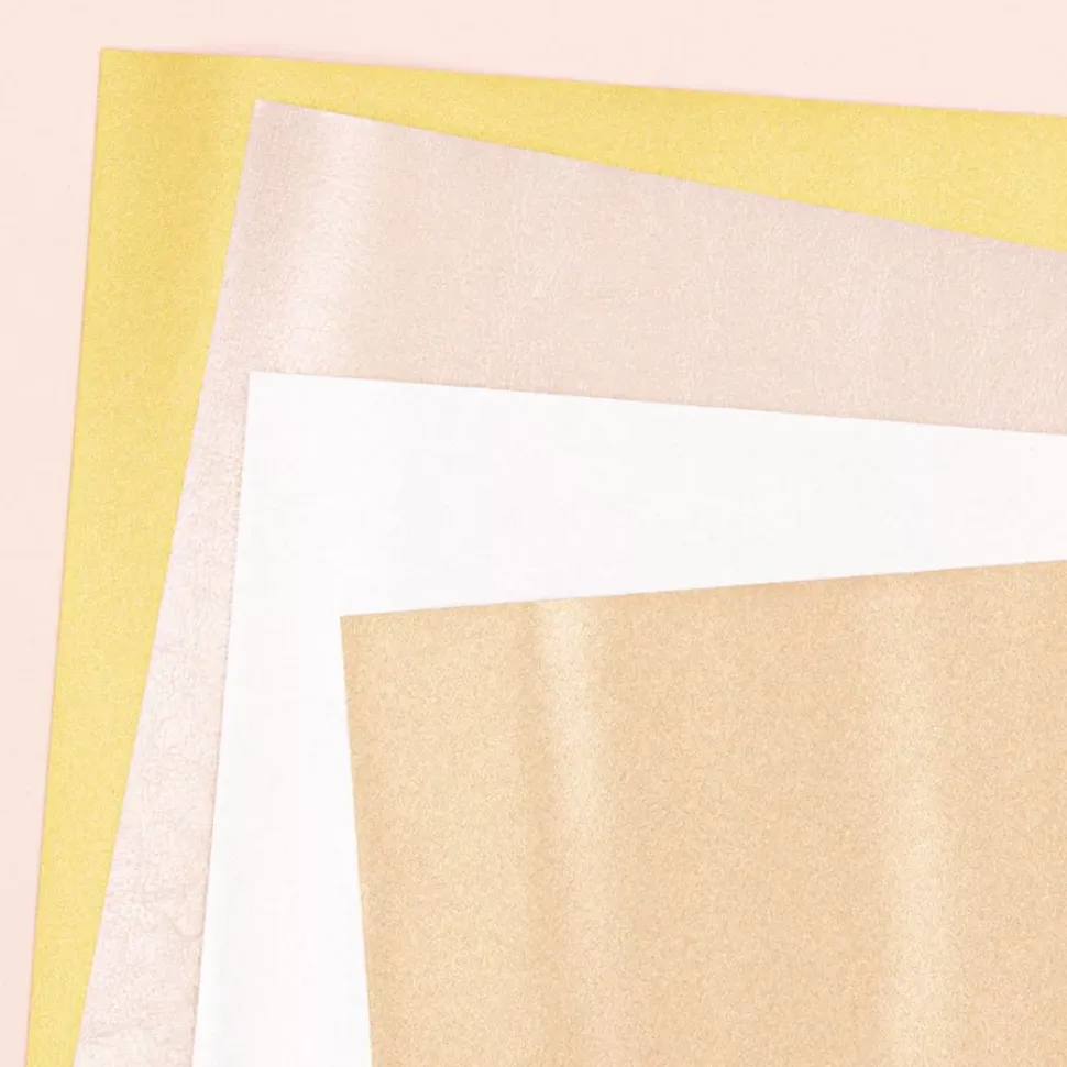 SUPER OFERTA **40%** Ecopiel Metalizada Gold Craftelier 35x50cm