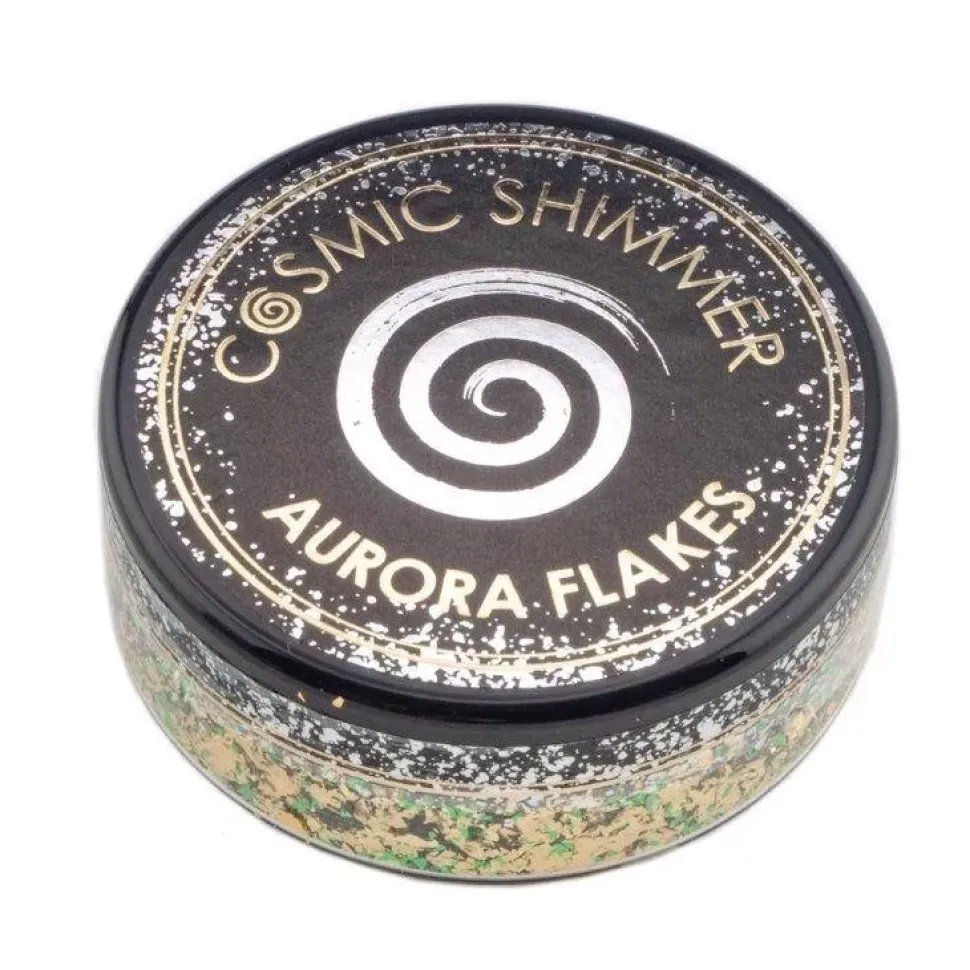 SUPER OFERTA **40%** Escamas Aurora Flakes Jade Gold Creative Expressions 50ml